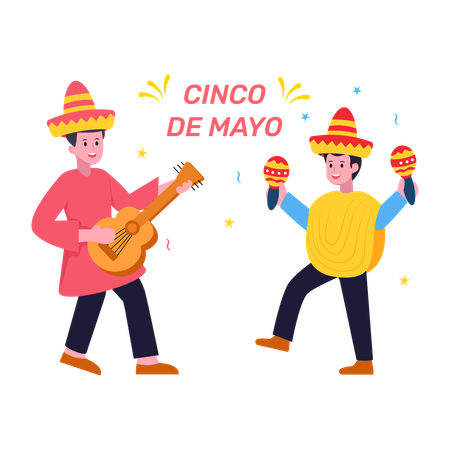 Cinco de maio  Ilustração