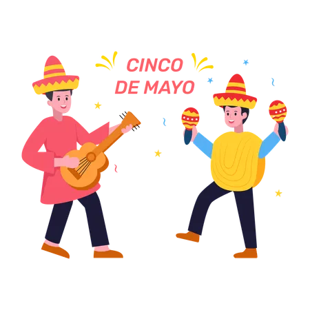 Cinco de maio  Ilustração