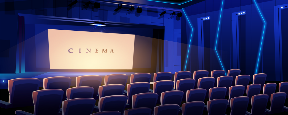 Cinema hall  イラスト