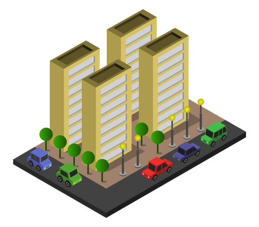 City Buildings  Illustration