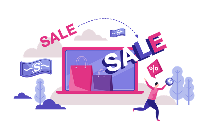 Clearance sale in store  Illustration