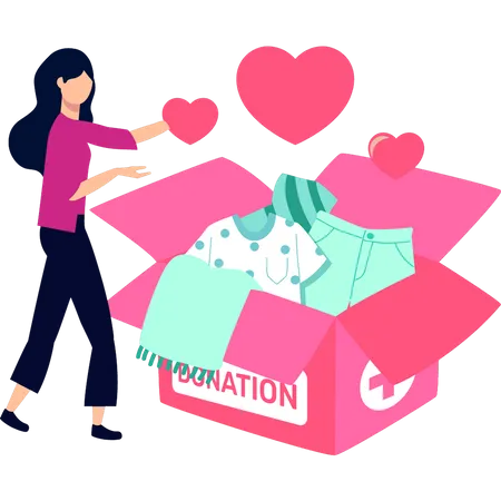 Cloth donation  Illustration