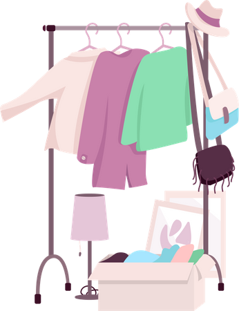 Clothes rack  Illustration