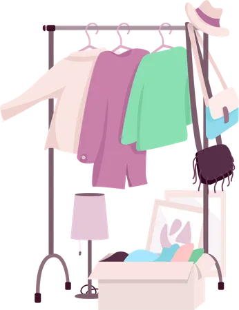 Clothes rack  Illustration