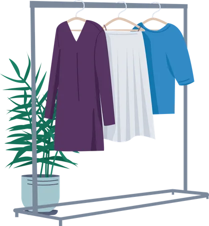 Clothes rack  Illustration