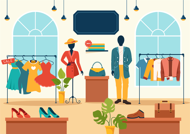 Clothing Store  Illustration