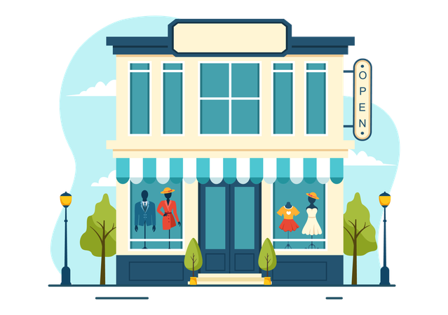 Clothing Store  Illustration