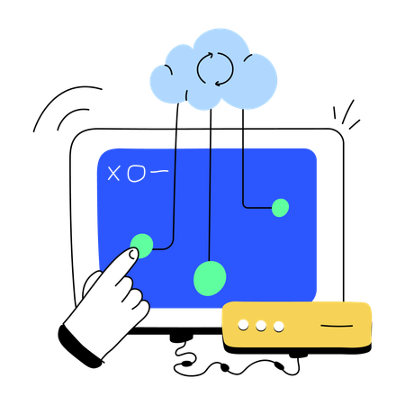 Cloud computing  Illustration