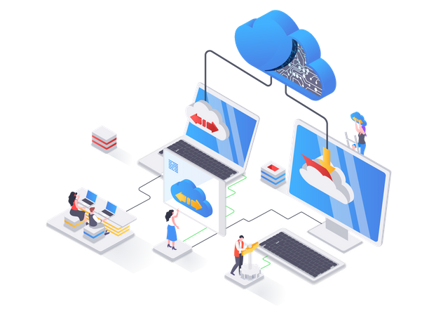 Cloud computing  Illustration