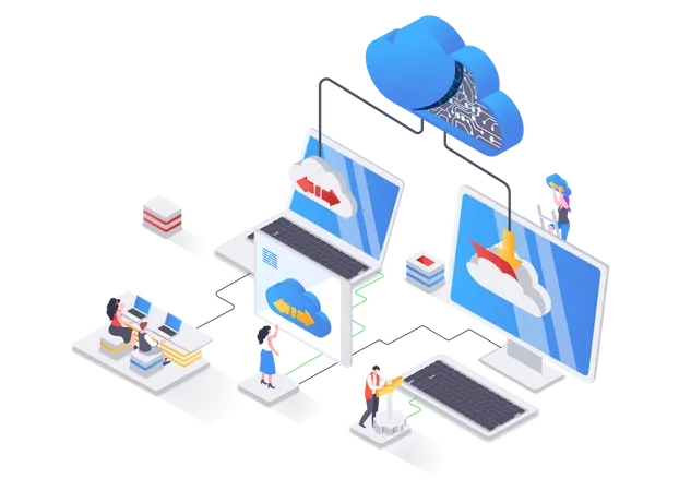 Cloud computing  Illustration