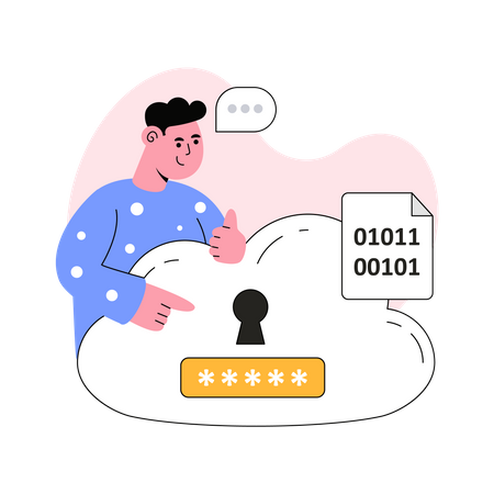 Cloud Encryption  Illustration