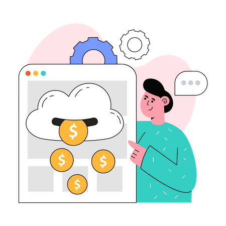 Cloud Money  Illustration