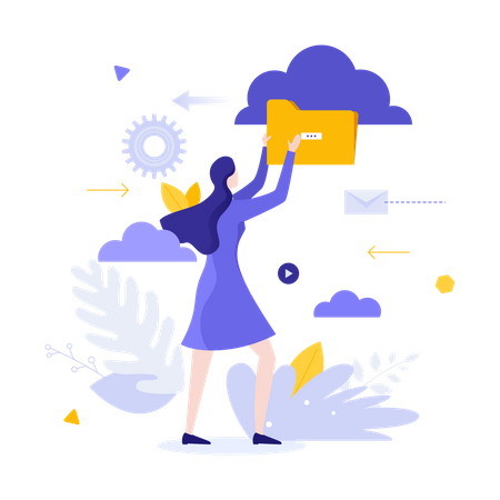 Cloud Service  Illustration