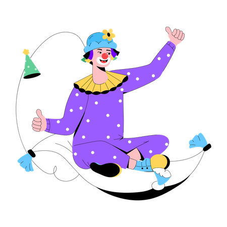 Clown Carpet  Illustration