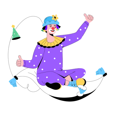 Clown Carpet  Illustration