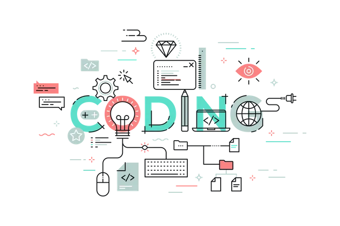 Coding  Illustration