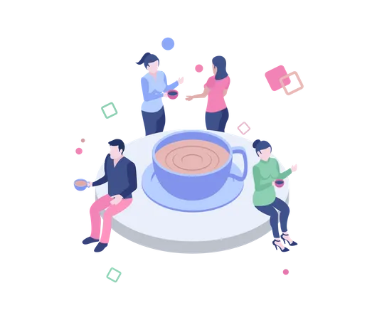 Coffee break  Illustration