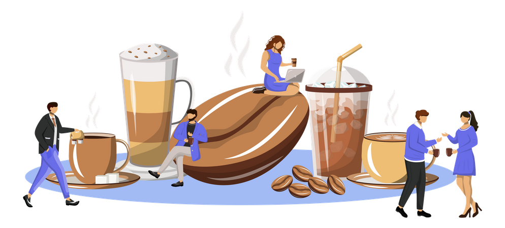 Coffee culture  Illustration