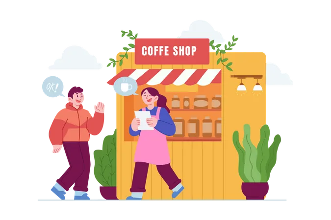 Coffee Shop  Illustration