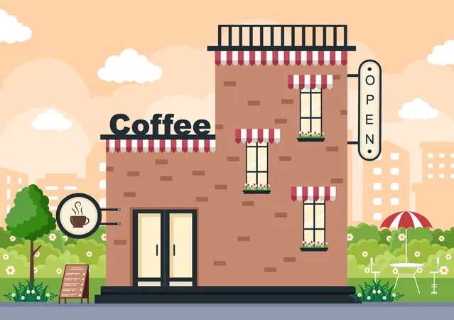 Coffee Shop  Illustration