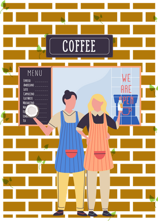 Coffee shop  Illustration