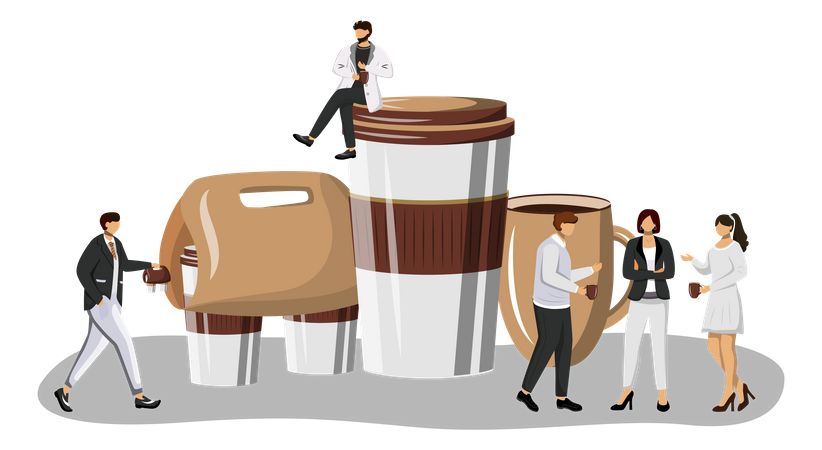 Coffee take out  Illustration