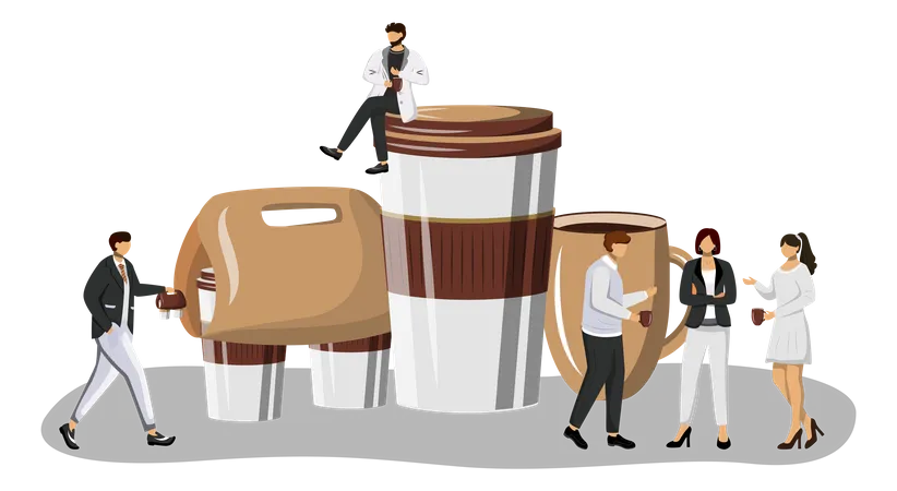 Coffee take out  Illustration