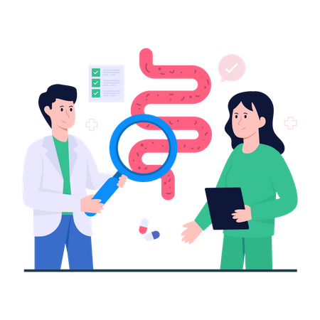 Colon Examination  Illustration