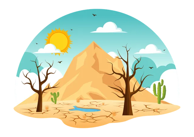 Combatting Desertification Day  Illustration