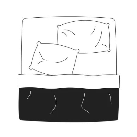 Comfortable king size bed  일러스트레이션