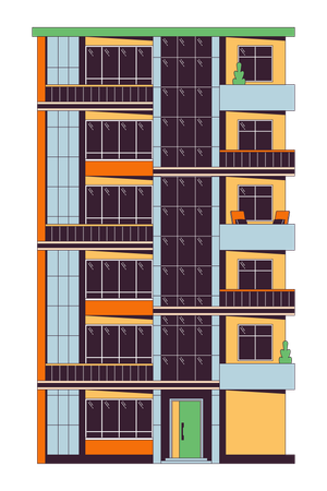 Condominium multi-storey  Illustration