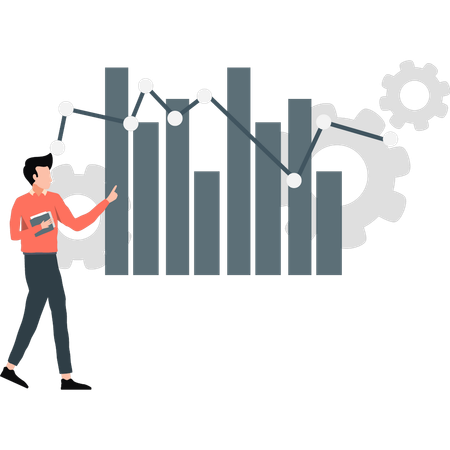 Configuração de funcionários no gráfico analítico  Ilustração