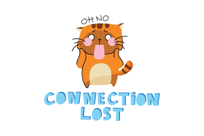 Connection Lost  Illustration