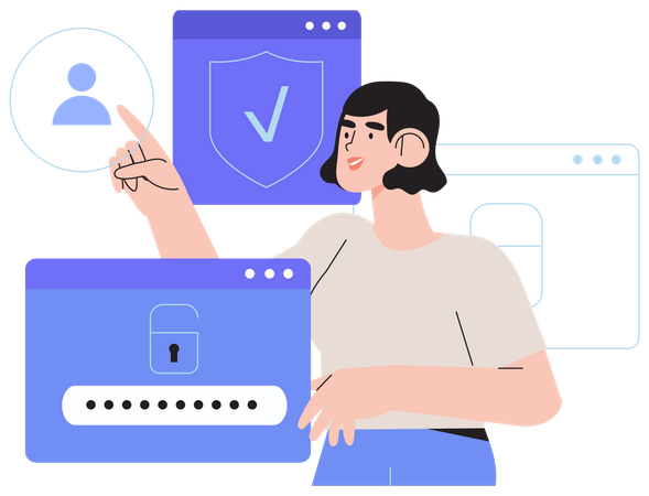 Connexion sécurisée  Illustration