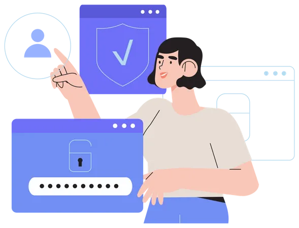 Connexion sécurisée  Illustration