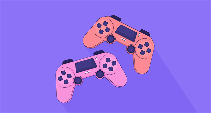 Controller joystick  Illustration