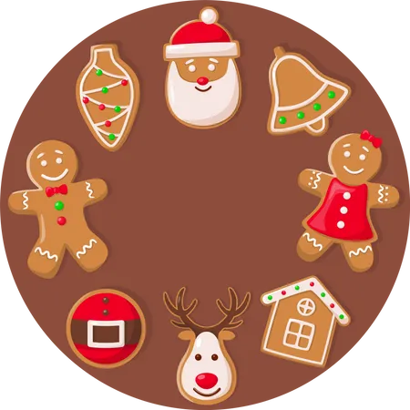 Cookie for Santa Claus  Illustration