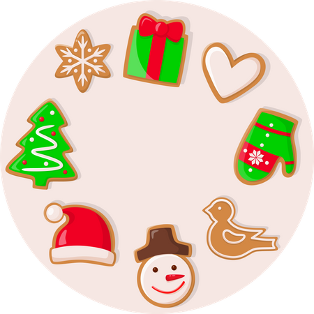 Cookie for Santa Claus  Illustration