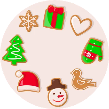 Cookie for Santa Claus  Illustration