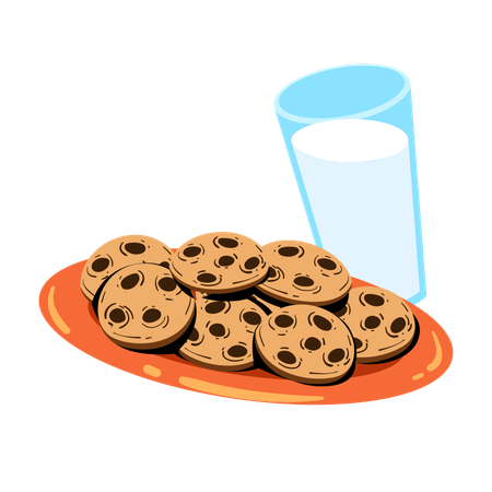 Cookies and Milk  Ilustração