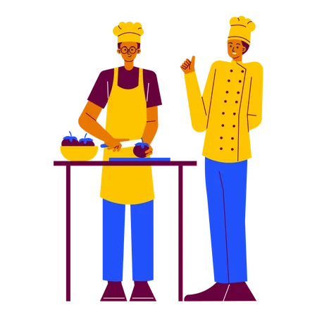 Cooking expert class  Illustration