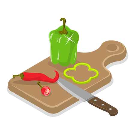 Cooking Food Process  Illustration