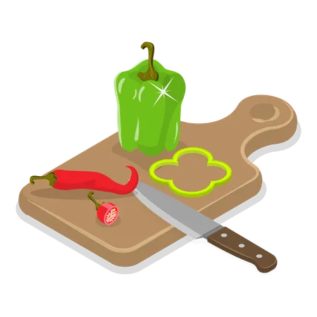 Cooking Food Process  Illustration