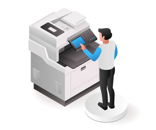 Copier Operator  イラスト