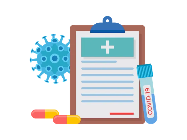 Coronavirus Report  일러스트레이션