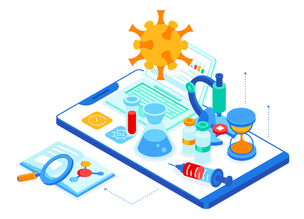 Coronavirus Testing  イラスト