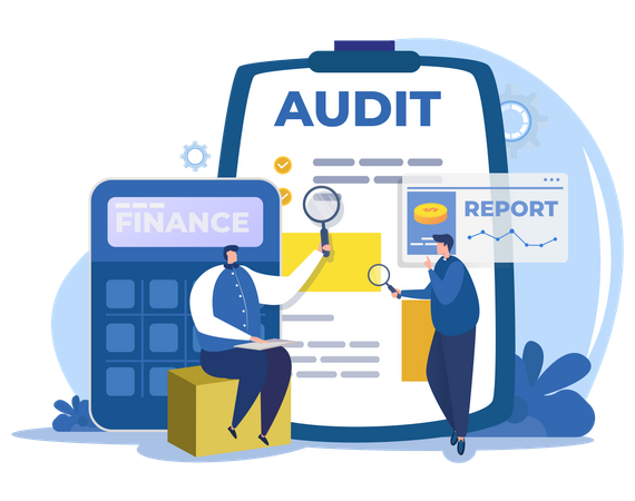 Corporate financial audit  Illustration