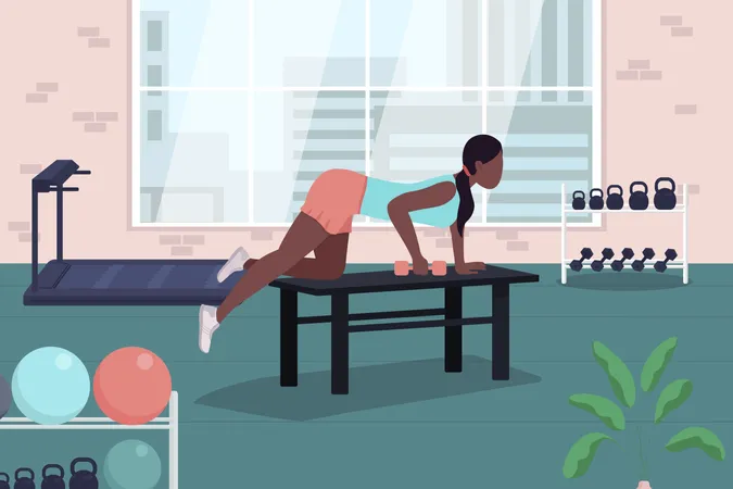 Corporate gym  Illustration