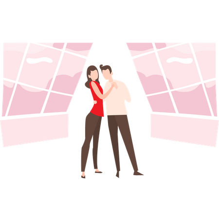 Danse de couple  Illustration