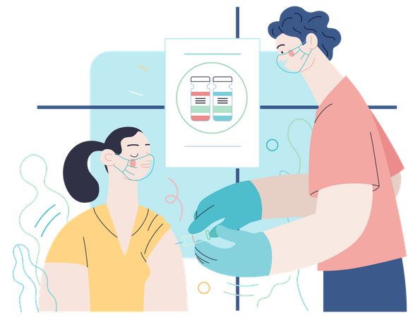 COVID-19 vaccination  Illustration